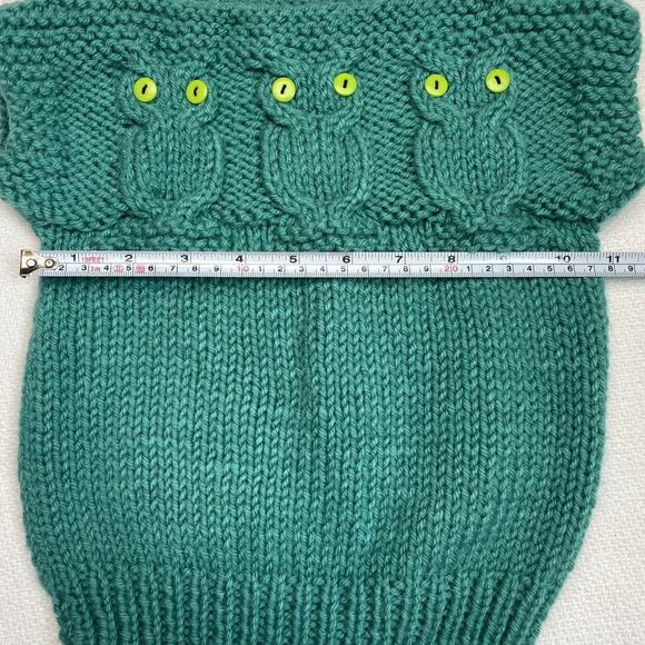 Handmade Owl Crocheted Sweater - Picture 3 of 4